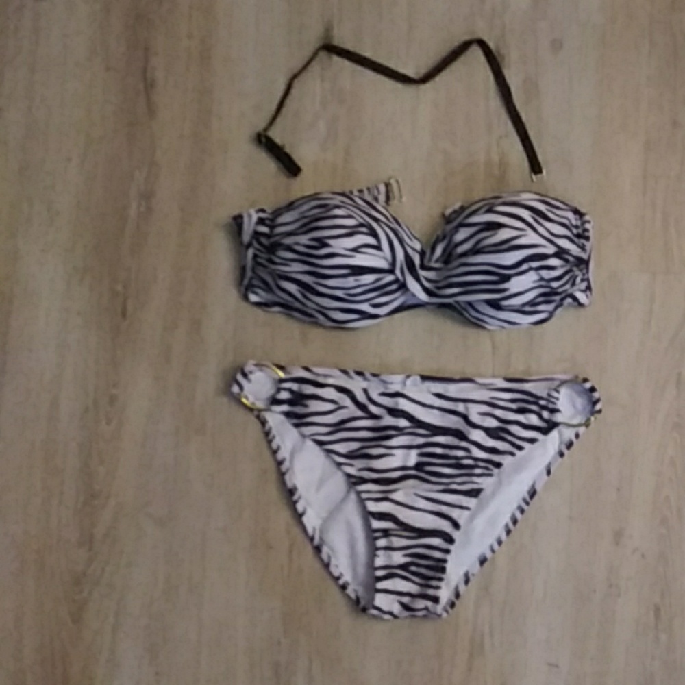 NWOT Zebra print bikini